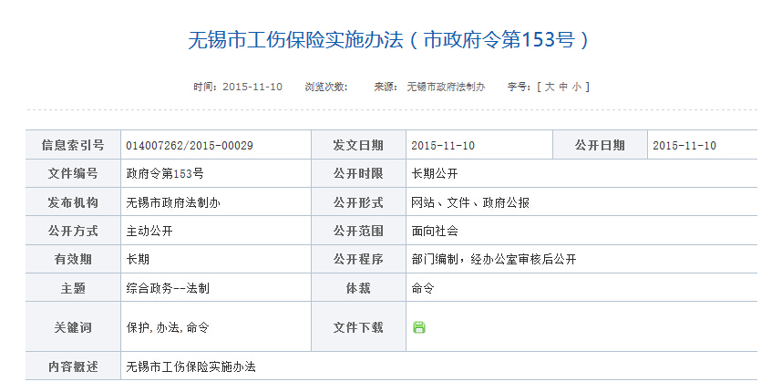 最新或2022（历届）年最新版《无锡市工伤保险实施办法》全文