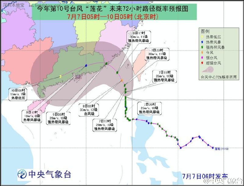 最新或2022（历届）年第10号台风莲花最新消息（持续更新）