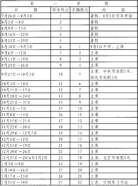 最新或2022（历届）年－最新或2022（历届）年学年广州中小学学校校历放假时间安排