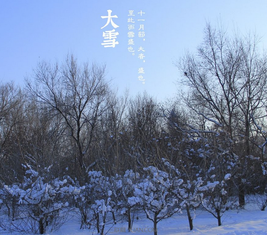 关于大雪节气的谚语   太阳教育网