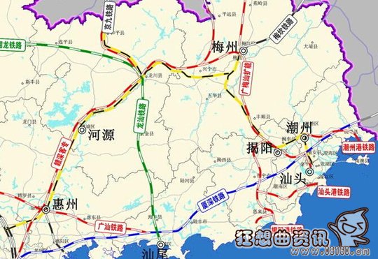 广州至湛江高铁线路图，湛江至广州高铁最新或2022（历届）年线路图