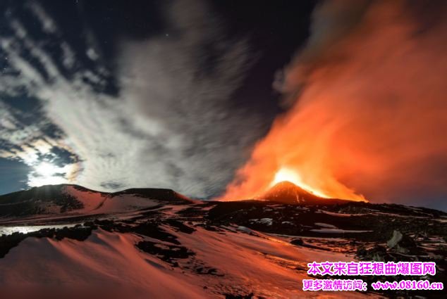 最厉害的火山喷发视频，最壮观的火山喷发图