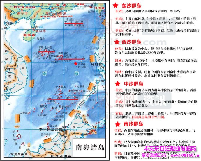 中国南海岛礁被占地图，南海为什么不好控制？