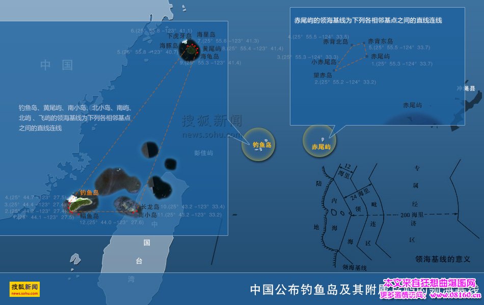 中国公布的领海基线图，领海基线图的意义解密！